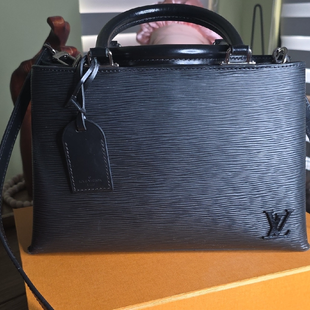 Louis Vuitton Black Epi Leather Satchel